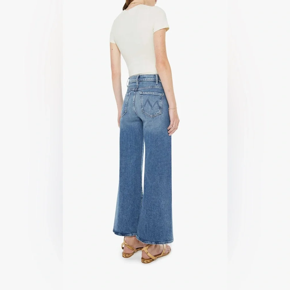MOTHER Blue Wide Leg Flare Jeans - Picture 3 of 15